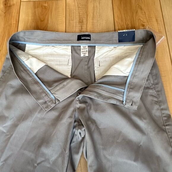 NWT Basic Editions Mens Modern Fit Chino / Dress Pants Gray 36"x32” - Picture 8 of 12